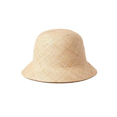 China Image spring tourism outdoor sunscreen and new summer leisure simple bell-shaped round hat small and sunshade straw woven fisherman for sale