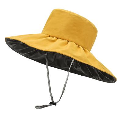 China Fashion Jiyun UPF Bucket Hat With TPU Layer Black Rubber Cool Accessories for sale