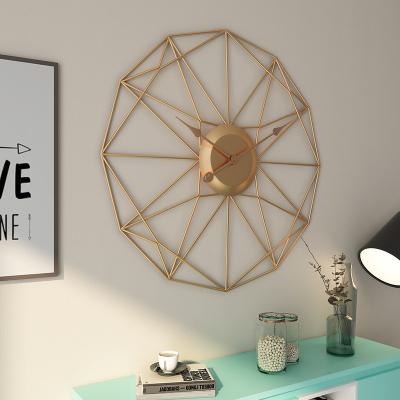 China Antique Style Home Decoration Round Quartz 20 Inch Night Light Digital Luminous Wall Clock for sale