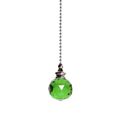 China Natural Crystal Colorful Lamp Prisms Crystal Pendant Lamp String Ball Bead Hammer Contemporary Natural Crystal Pendant Lamp for sale