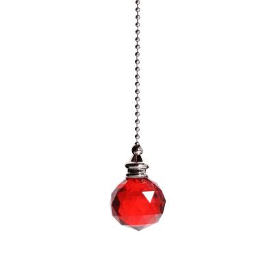 China Contemporary Hot Selling Customized Bead Decorative Hammer String Light Colored Natural Crystal Ball Upholstery Pendant for sale