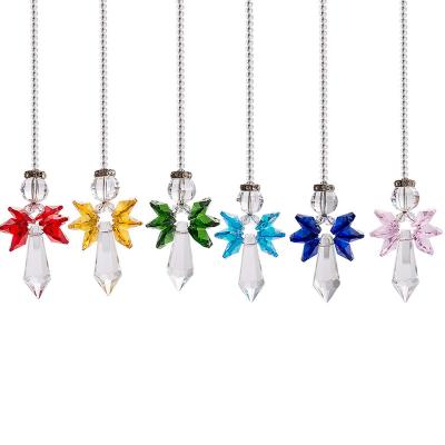 China Contemporary Hot Selling Hanging Accessories Crystal Living Room Home DIY Rainbow Pendant Window Prism Christmas Decoration for sale