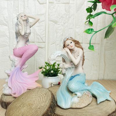 China Europe sea mermaid princess decoration ornament crafts creative home aquarium living room little mermaid decoration for sale