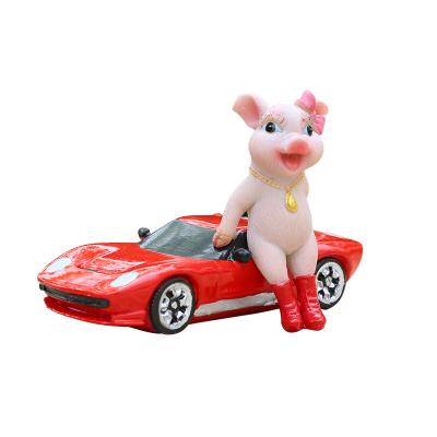 China Wholesale Europe simulation pig creative gift patchwork decoration home cart decoration pig crafts for sale