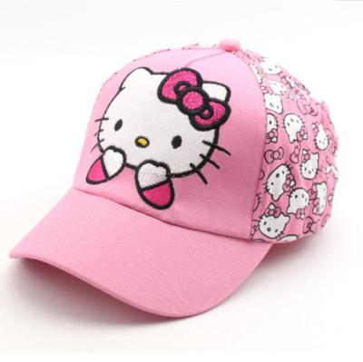 China Baby 5 Panel Low Profile Organic Cotton Pink COMMON Baseball Cap Custom Brand High Quality for sale