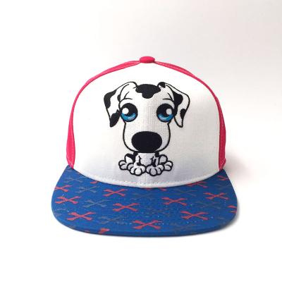 China JOINT Hot Sale Children's Hip Hop Snapback Baseball Cap Printing Peak Hat Flat Custom Logo for sale