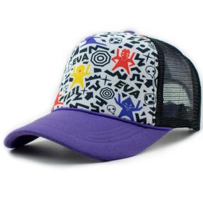 China Free preview COMMON Printing Logo Trucker Cap And Snapback Mesh Trucker Hat With String for sale