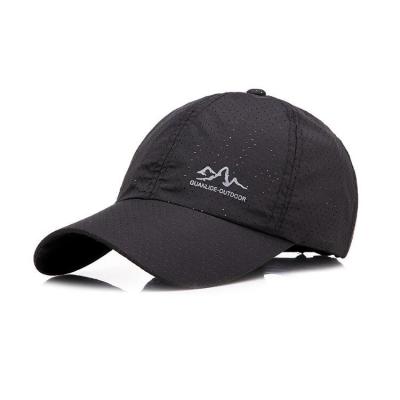 China Outdoor Sports COMMON Headwear Logo 6 Panel Quick Dry Fit Hat Custom Printing Running Hat for sale