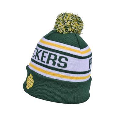 China COMMON China made sports jacquard acrylic unisex custom warm winter knitted wool hats for sale