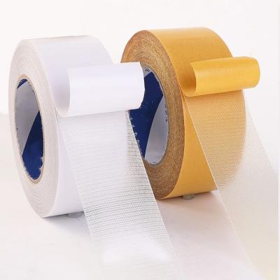 China Waterproof Easy Tear Line Dark Edging Transparent Double Sided Adhesive Tape Jumbo Roll for sale