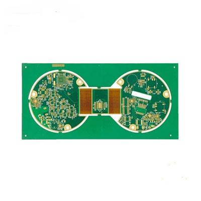 China Rigid Flex PCB, ENIG Surface Finish PCB Design with Green Solder Mask Color and 1oz Copper Thickness for sale