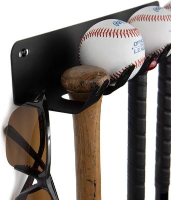 China Durable Hot Sale Metal Baseball Bat Wall Mounted Rack for sale