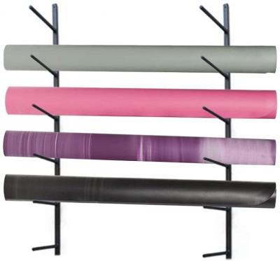 China Durable Amazon Hot Selling Wall Mounted Yoga Mat Hanging Rack for sale