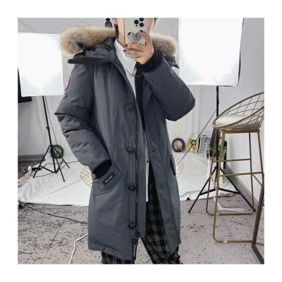 China 2022 Customizable Logo High Quality Waterproof Breathable Goose Down Jacket Winter Long Jacket Men's Ski Jacket Goose Down Jacket for sale