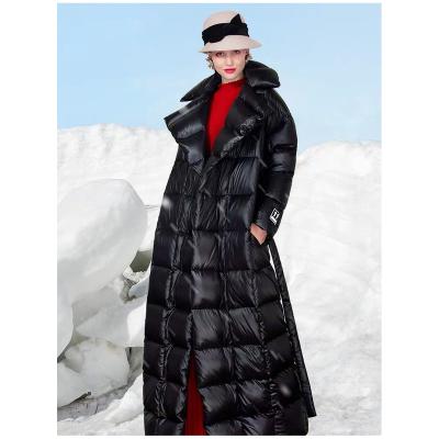 China wholesale Winter Jacket Women Fashion Anti-Wrinkle Long Down Jacket Hooded Jacket for sale