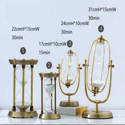 China Creative Modern Hot Sale Hotel Ornament Home Decorative Hourglass for sale