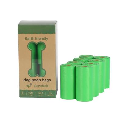 China Wholesale 8 Sustainable Plain Factory Affordable Doggyfun Pet Waste Bags Portable Dog Poop Bags Biodegradable Poop Picking Bags for sale