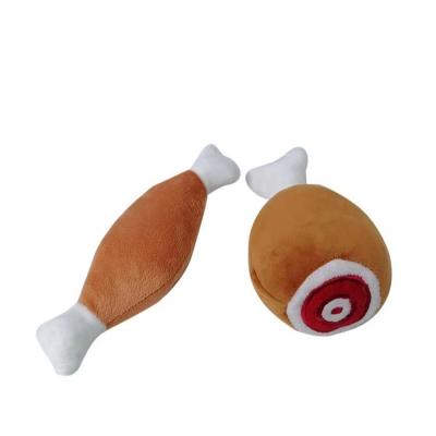 China Doggyfun Viable Wholesale Cute Interactive Squeaky Durable Animals Natural Cotton Dog Toys for sale