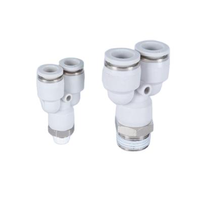 China Material of Construction Shops Stainless Steel 361l G Type Pneumatic Thrust Tee Threaded Tee Corrosion Resistance Pressure Temperature One Touch Fitting for sale