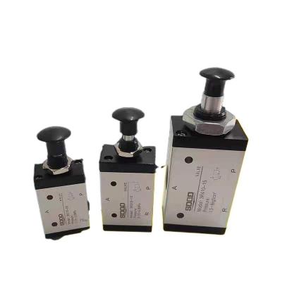 China General manual pull valve aluminum alloy air valve components mechanical manual pneumatic solenoid for sale