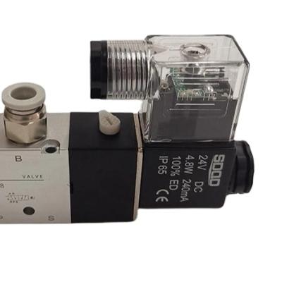 China 4V230-08C General Five Way Electric Double Three Position Control In Sealing Solenoid Valve for sale