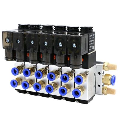 China 4V320-10 12V 24V 110V 220V 2 Position 5 General Way Pneumatic Solenoid Valve for sale