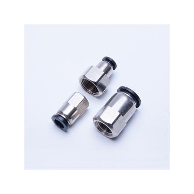 China Industry Push In Fittings Push Lock Air Fittings Pneumatic One Touch Vacuum Air Connector for sale