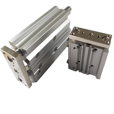 China Factory Aluminum Slim Cylinder Block MGPM12*10Z Three-Rod Three-Rod Cylinder for sale