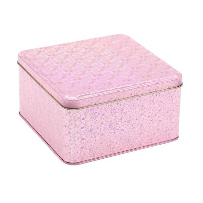 China COOKIE Mini Tin Metal Box Rectangle Sealed Jar Packing Boxes Jewelry Candy Box Small Storage Boxes Invent Earrings Headphones Gift Box for sale