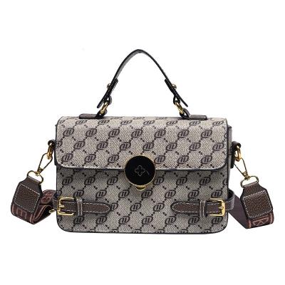 China Fashion Style High Quality Woman's Square Bag Classic Print Lady Shoulder Bag Woman Handbag for sale