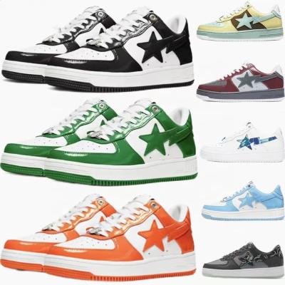 China Wholesale Custom Bapesta Anti-slip Shoes Fashion 2022 Camouflage High Quality Bape Shoes Mens Basketball A-F 1 Sneakers For Men for sale