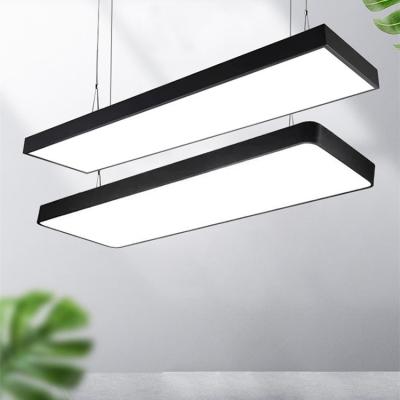 China NH-300 modern led dropline rectangular simple modern store office commercial super bright chandelier for sale