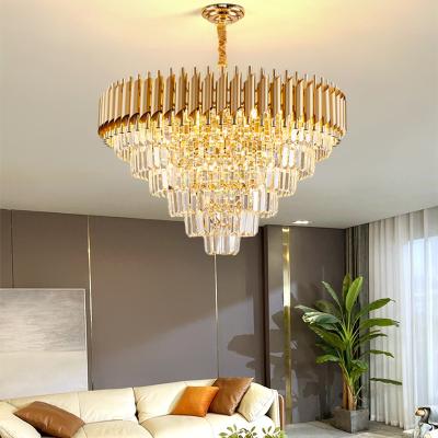 China Modern Weddings indoor decorative house living room bedroom luxury hotel engineering villa cake crystal ceiling light for sale