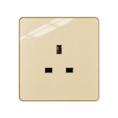 China Mordern 1gang Acrylic White Wire Seriesseries 13A Electrical UK Plug Switch for sale