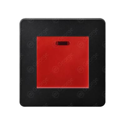 China Mordern 45A Black Plastic Plate Switch for sale