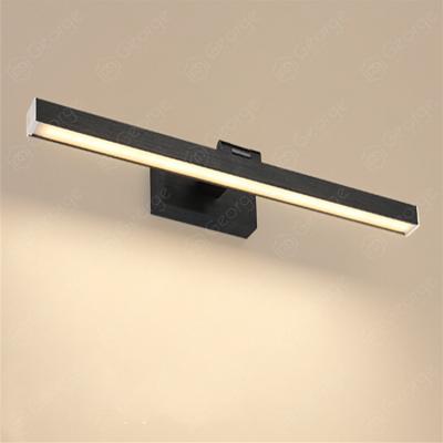 China JS-8230-9W-black modern acrylic front lamp LED toilet mirror highlight project waterproof mirror lamp for sale