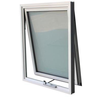 China Aluminum Glass Top Hung Swing Awning Windows Aluminum Casement Sliding Double French Tempered Laminated Triple Glazed Door for sale