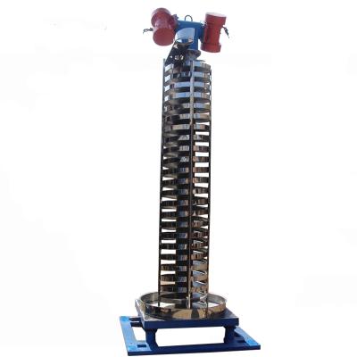 China Cooling Heat Resistant Spiral Elevator Water Vibration Vertical Screw Conveyors For Plastic Industrial for sale