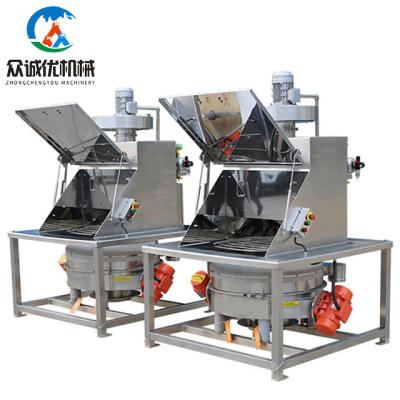 China Food Processing Powder Dust Proof Bag Bulk Material Feeding Station With Vibrating Screen In China for sale