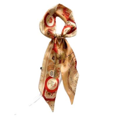 China Silk like 2021 spring and summer new printing silk women's narrow ribbon for sale