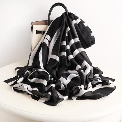 China Silk like 2021 the new hot sale, good quality, designer luxury scarf 180*90 for sale