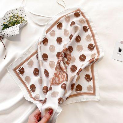 China Silk like new 2021 fresh wind GG spring scarves and summer original square scarves printed soft decorative scarves bandage hair band for sale