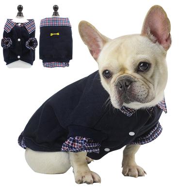 China Viable Puppy Coat Plaid Apparel Polo Shirt Pet Clothes Cotton T-Shirt Dog Shirt for sale