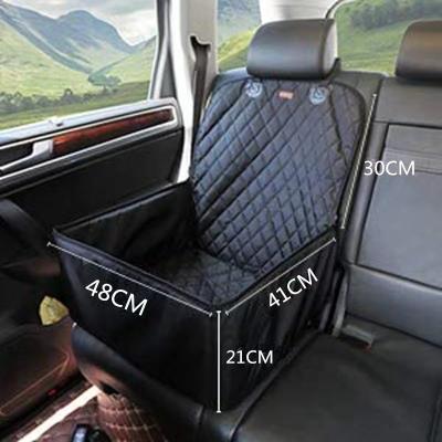 China Foldable Washable Non-slip Dog Stored Pet Car Seat Carrier Mat Black Waterproof Thicken Oxford for Passenger Seat for sale