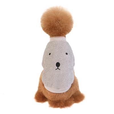 China Viable Factory Wholesale Dog Sweater White Cotton Winter Pet Clothes for sale