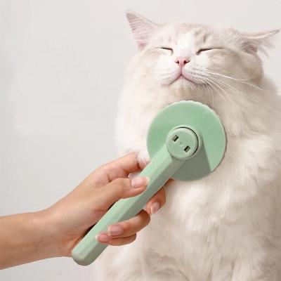 China Stored Automatic Dog Comb Buccellati Pet Hair Removal Arket Non-Slip Handle Cat Grooming Brush for Little Live Pets for sale