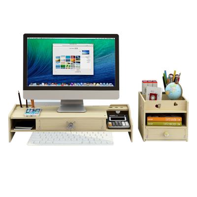 China DIY Assembly China Manufacture Professional Monitor Stand Computer Organizer Shelving for sale