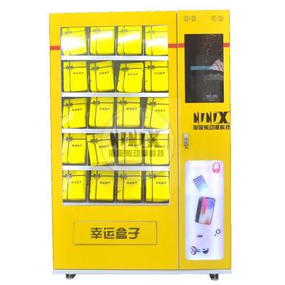 China Modern Metal+Tempered Style Glass Touch Screen Gift Game Machine Lucky Bag Vending Machine for sale