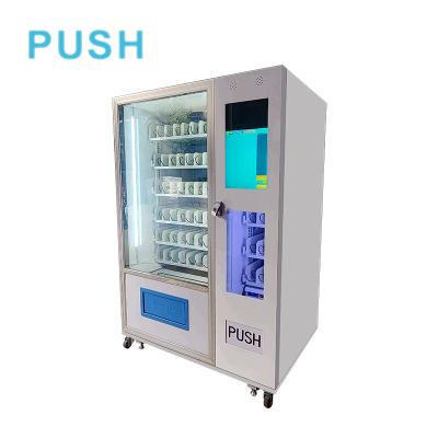 China SDK 21.5 Inch Touch Screen Vending Machine Snack Vending Machine Fridge Beverage Cool Drink Vending Machine for sale