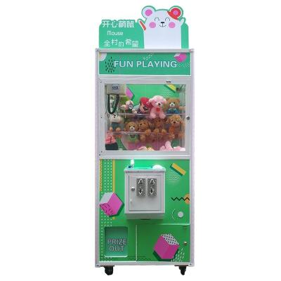 China Metal+Tempered Glass+Wood Good Quality Plush Toys Arcade Game Machine Vending Claw Crane Machine for sale